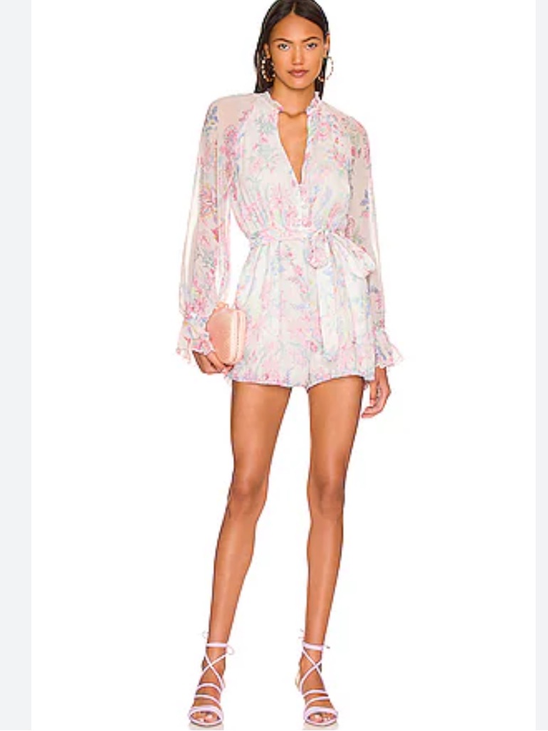 Hemant And Nandita Floral Mini Romper